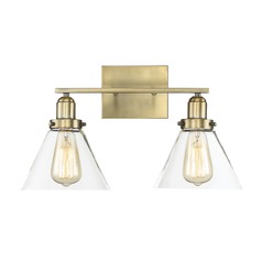 Drake 17.75-Inch Warm Brass Bathroom Light by Savoy House