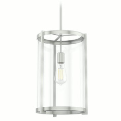 Hunter Fan Company Astwood Brushed Nickel Pendant Light with Cylindrical Shade