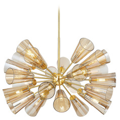 Hudson Valley Lighting Hartwood Aged Brass LED Chandelier