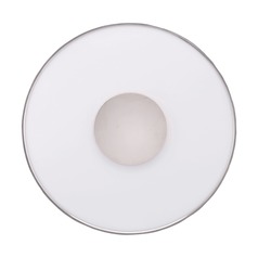 13-Inch Round Polished Nickel LED Flush Mount 26W 120-277V 3000K by Satco Lighting