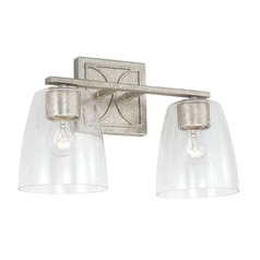 Sylvia 15-Inch Antique Silver Bath Light by HomePlace by Capital Lighting