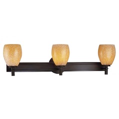 Art Glass Bath Bronze Bathroom Light by Minka Lavery