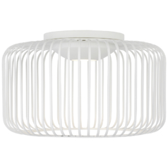 Kai 15-Inch LED Flush Mount in Matte White by Visual Comfort Modern