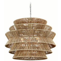 Chapman & Myers Antigua Drum Chandelier in Nickel by VC Signature