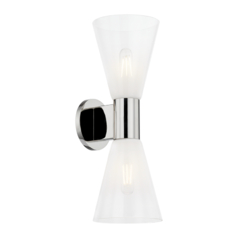Alma Wall Sconce in Polished Nickel by Mitzi by Hudson Valley