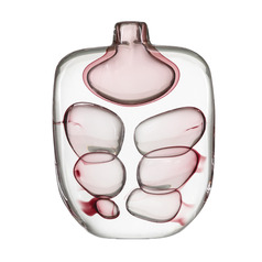 Currey and Company Vicolino Clear & Purple Vase