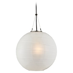 Alexa Hampton Hailey Pendant in Gun Metal by Visual Comfort Signature