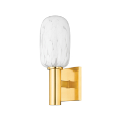 Abina Wall Sconce in Aged Brass by Mitzi by Hudson Valley