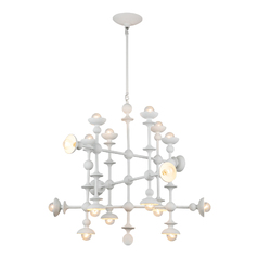 Cadence 30-Inch Chandelier in Antique White by Alora Lighting