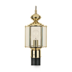 Classico Post Light in Polished Brass by Generation Lighting