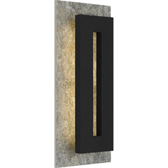 Tate 18.25-Inch Outdoor Wall Light in Earth Black by Quoizel Lighting