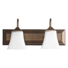Oiled Bronze Bathroom Light by Quorum Lighting