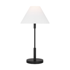 Porteau 23-Inch Table Lamp in Black by Visual Comfort Studio