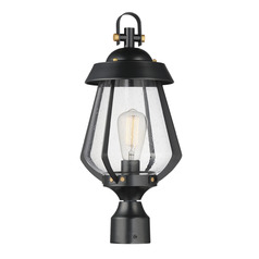 Mariner Black & Antique Brass Post Light by Maxim Lighting