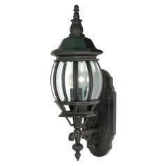 Central Park Textured Black Outdoor Wall Light by Nuvo Lighting