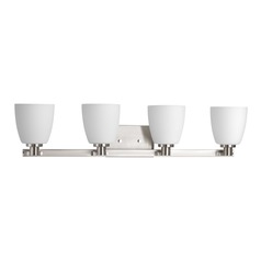 Fleet Brushed Nickel Bathroom Light by Progress Lighting