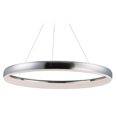 Innertube 31.50-Inch LED Pendant in Satin Nickel by ET2 Lighting