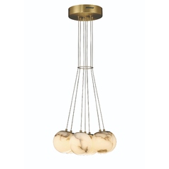 Kepler LED Cluster Pendant in Gold by Eurofase