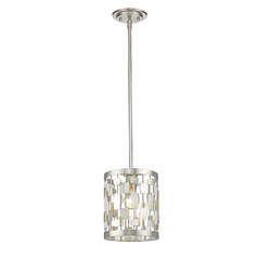 Almet Brushed Nickel Mini Pendant by Z-Lite