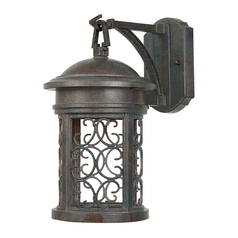 Outdoor Wall Light in Mediterranean Patina Finish