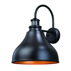Delano Barn Light Outdoor Wall Light Bronze by Vaxcel Lighting