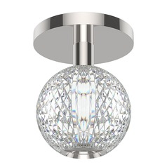Marni Polished Nickel LED Semi-Flush Mount by Alora Lighting