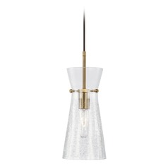 Mila 6-Inch Mini Pendant in Aged Brass by HomePlace