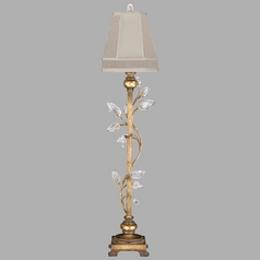 Fine Art Lamps Crystal Laurel Gold Leaf Console & Buffet Lamp with Coolie Shade