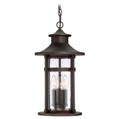 Highland Ridge Oil Rubbed Bronze with Gold Highlights Outdoor Hanging Light by Minka Lavery