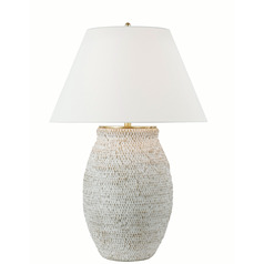 Marie Flanigan Avedon Table Lamp in Plaster White by VC Signature