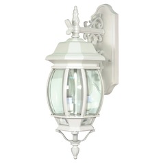 Central Park White Outdoor Wall Light by Nuvo Lighting