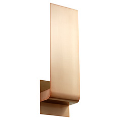 Halo Large LED Wall Sconce in Satin Copper by Oxygen Lighting