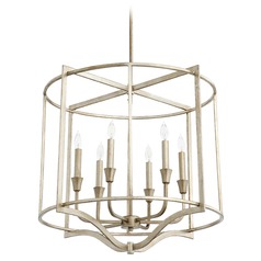 Marquee Aged Silver Leaf Pendant by Quorum Lighting