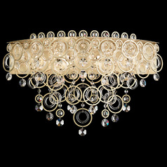 Schonbek Worldwide Lighting Circulus Heirloom Silver Bathroom Light