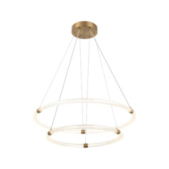 Matteo Lighting Inkara Aged Gold Brass LED Pendant Light