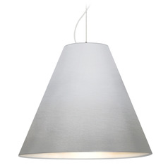 Besa Lighting Dylan White LED Pendant Light with Conical Shade