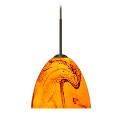 Besa Lighting Sasha II Bronze LED Mini-Pendant Light