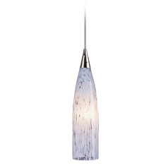 Lungo Satin Nickel Mini-Pendant Light  - Includes Recessed Adapter Kit