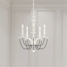 Priscilla White Chandelier by Schonbek Lighting