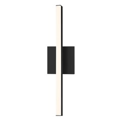 Stix Satin Black LED Bathroom Light by Sonneman Lighting