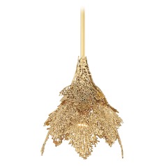 Evergold India Gold W& Vintage Brass Pendant by Metropolitan Lighting