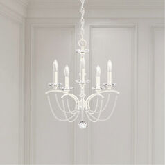 Priscilla White Chandelier by Schonbek Lighting