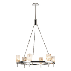 Lucian 31.50-Inch Chandelier in Polished Nickel by Alora Lighting