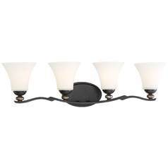 Minka Shadowglen Lathan Bronze with Gold Bathroom Light