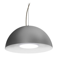 Besa Lighting Flux Bronze LED Pendant Light with Bowl / Dome Shade