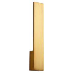 Icon 19.5-Inch LED Wall Sconce in Aged Brass by Oxygen Lighting