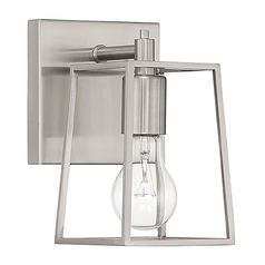 Dunn Brushed Polished Nickel Sconce by Craftmade Lighting