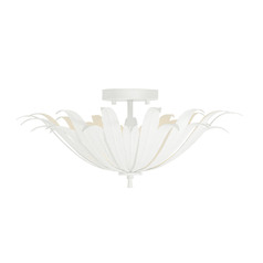 Eden 18-Inch Semi-Flush Mount in Textured White by Capital Lighting