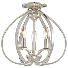 Tilbury Polished Nickel Semi-Flush Mount by Minka Lavery