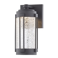 Design Classics Woodland Powder Coated Black Medium LED Outdoor Wall Sconce 3000K 1100LM
